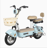 Moped électrique économique 500W, vélo de banlieue, contrôleur 6 tubes, clignotants et alarme antivol