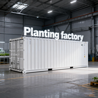 Système de conteneur hydroponique automatique à faible consommation d'énergie pour la production de fourrage d'herbe et d'orge, avec structure en acier, pour animaux