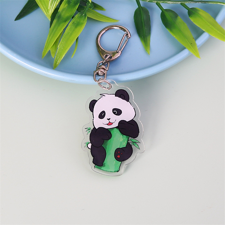 Panda trepando bambú-no b165