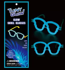 Wholesale New Innovations Grow in Dark Skeleton Shape Wedding Eyeglasses Glow Sticks Party Pack