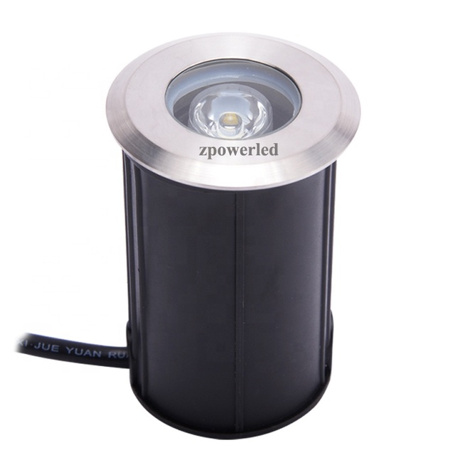 Warm White Stainless Steel Housing IP68 Waterproof 110V 230V 1W Driveway Light LED Underground Light