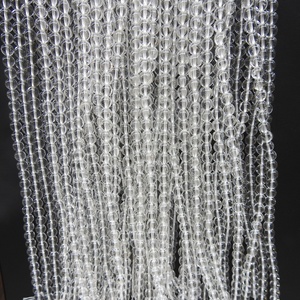 Perles Rondes en Grenat Rouge et Quartz Fraise pour la Fabrication de Bijoux DIY, <span class=keywords><strong>Pierre</strong></span> Naturelle de Grenat à Trou pour Bijoux DIY, Tailles 4/6/8/10/12MM - Product Image 5