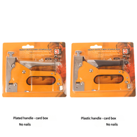 Agrafeuse manuelle industrielle robuste 3 en 1 de type porte/T/U, outil à main en métal pour finition en bois, encadrement de porte et meubles