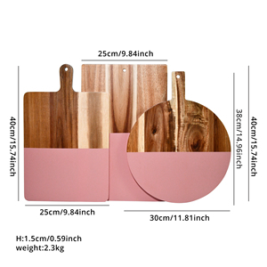 Planche à découper en bois avec poignée pour toute cuisine et matériau écologique pour légumes et viande - Product Image 6