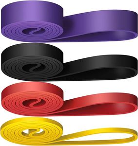 208cm fasce di resistenza in lattice gomma palestra rafforzare la forza di allenamento Fitness tirare su <span class=keywords><strong>fascia</strong></span> elastica - Product Image 3