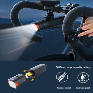 Lampe de vélo LED optique Bona rechargeable avec batterie 18650 remplaçable (3500 mAh) X7max, éclairage de nuit - Product Image 5