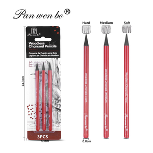 Ensemble <span class=keywords><strong>de</strong></span> crayons à <span class=keywords><strong>dessin</strong></span> professionnels Panwenbo, crayons à fusain solides, bâtonnets <span class=keywords><strong>de</strong></span> fusain sans bois, 3/6 pièces, pour le <span class=keywords><strong>dessin</strong></span> - Product Image 2