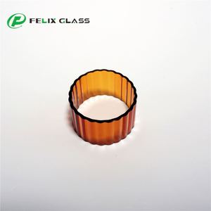 Abat-jour en tube de borosilicate 3.3 coloré, côtelé, fait main en Chine, respectueux de l'environnement, bord poli, échantillon gratuit pour éclairage intérieur - Product Image 6