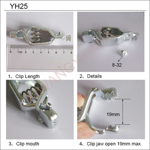40A Thép Mạ Kẽm Kim Loại <span class=keywords><strong>Clip</strong></span> Thiết Bị Đầu Cuối Pin Sạc Cá Sấu Kẹp Với Khởi Động - Product Image 3