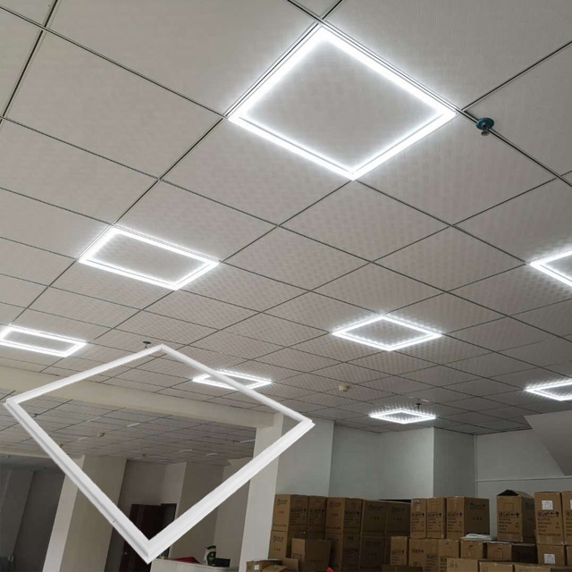 Guangdong Factory Price Ceiling Slim Flat Backlight Big Commercial ultra Slim Frame 60x60 cm 48W Led Panel Lighting