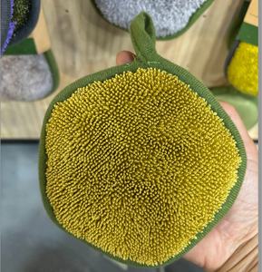 Tampon à récurer DAHUI <span class=keywords><strong>TWIST</strong></span> LOOP Éponge à vaisselle en microfibre de nettoyage de cuisine écologique - Product Image 3