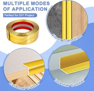 דבק עצמי קיר לקצץ דפוס pvc מבריק קצה מרור בפנים & מחוץ לפינה עבור קצה תקרת רקע - Product Image 5