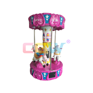Máquina de <span class=keywords><strong>Juegos</strong></span> de Carrusel de Caballitos de Fibra de Vidrio CGW Euro Coin Arcade para Niños - Product Image 1