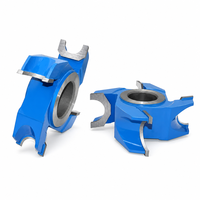 Fraise à profil convexo-concave demi-rond à 4 dents en carbure monobloc pour machine à profiler le bois