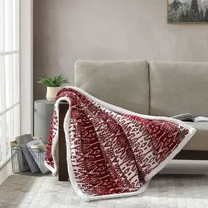 Manta de la Colección Ultra-Plush, Diseño San <span class=keywords><strong>Juan</strong></span> Red Clay, Reversible, de Sherpa y Felpa - Product Image 1
