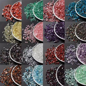Venta al por Mayor de Gravas de Cristal de 1000g, Materiales Mixtos, Virutas de Cristal, Cuarzo Natural Pulido para Regalo - Product Image 3