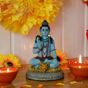 Importación de productos baratos de China Shiva estatua para el tablero del coche Shivaji Maharaj estatua hindú - Product Image 1