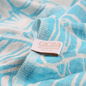 Superdry Custom Design Sand Free Printed Bath Beach <b>Towels</b> With Tassels Fish Pattern Pescado Peshtemal Private Label 100% Cotton - Product Image 4