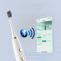 Brosse à dents électrique personnalisable avec logo APP, étanche, rechargeable, sonique, pour adultes