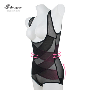 ملابس داخلية نسائية مقاس كبير لكامل الجسم مريحة محبوكة للتحكم في البطن ملابس داخلية ضيقة بدلة جسم سبانديكس عصرية - Product Image 3