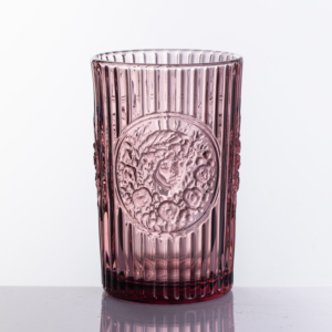 Verre à whisky élégant et durable, portrait de <span class=keywords><strong>David</strong></span> en relief, couleur unie, pulvérisation de couleur, verre pressé, fabrication artisanale, placage par pulvérisation, verre à whisky haut - Product Image 1