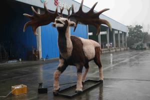 Nouvel arrivage Zigong modèle de parc d'attractions décorations de Noël cerf animatronique cerf robotique en fibre de verre grandeur nature pour Noël - Product Image 6
