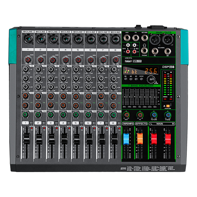 PA8 Professional Mixer Console 8 Channels Audio Sound Equipment Mixing Console