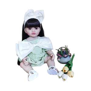 Muñeca <span class=keywords><strong>Reborn</strong></span> de Silicona Completa de 55 cm, Bebé <span class=keywords><strong>Reborn</strong></span>, Muñeca Recién Nacida Realista - Product Image 1