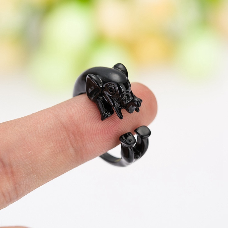 HH-08 Mode Réglable Anneaux Bijoux Éléphant Anneau Ouvert