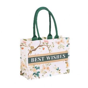 Bolsa de Mano Personalizada con Asa Reforzada, Bolsa de Lona con Bolsa Interior, Bolsa de Lona con Logotipo Promocional Empresarial Impreso - Product Image 1
