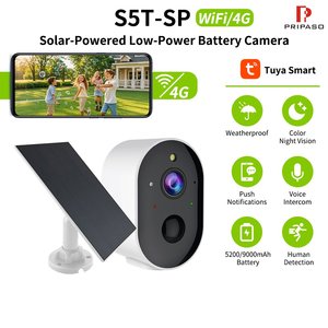 Caméra de surveillance extérieure solaire sans perçage, vision nocturne couleur, faible consommation, étanche IP66, 3MP HD, alarme PIR, personnalisable par le fabricant - Product Image 2