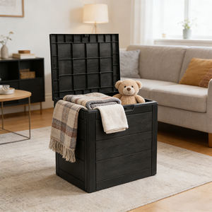 Boîte de rangement en plastique multifonctionnelle et écologique de 120 L, imperméable, pour le <span class=keywords><strong>camping</strong></span>, le jardin, la <span class=keywords><strong>piscine</strong></span>, les jouets pour enfants - Product Image 3