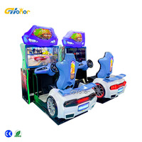 Simulateur de conduite de course de vente directe d'usine, machine de simulation de jeu de course interactive pour deux personnes à choix multiples