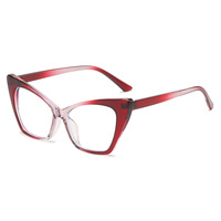 Cat Eye Anti lumière bleue lunettes dames mode optique Prescription lunettes dégradé couleur Transparent lunettes cadre