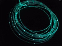 Décoration de Noël en fibre optique LED KEPUAI, RGBW 8 couleurs, 3 m de longueur, rideau de lumières en fibre optique, éclairage ambiant scintillant
