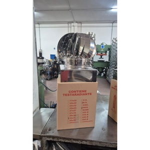 ARTIGIAN RUSSO Capot de cheminée autoportant à design industriel carré, à énergie éolienne, en acier inoxydable 304, certifié KIWA, fabriqué en Italie - Product Image 6