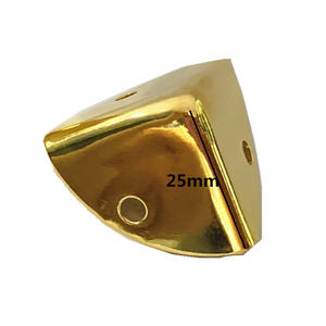 25x25mm metal hay lados oro brillante protector de esquina para caja - Product Image 2