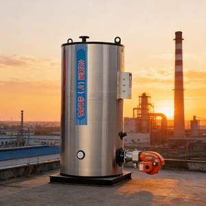 Chaudière à eau chaude atmosphérique à circulation naturelle verticale de qualité industrielle - Fonctionnement au mazout/gaz pour le chauffage des hôtels et des piscines - Product Image 6