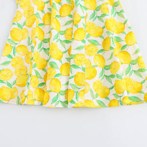 Abito Casual da donna in lino estivo <span class=keywords><strong>con</strong></span> bretelle a fiocco Mini modello di ciliegio al limone intrecciato traspirante per dolci vacanze - Product Image 6