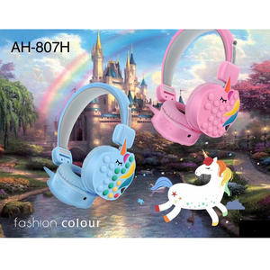 Nouveau casque de jeu filaire POPIT pour enfants, design en forme de <span class=keywords><strong>licorne</strong></span> 807H - Product Image 2