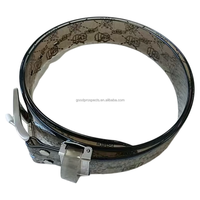 Nouvelle ceinture décontractée transparente en PVC et alliage pour hommes, design tendance, pour jeans et robes, boucle classique en alliage