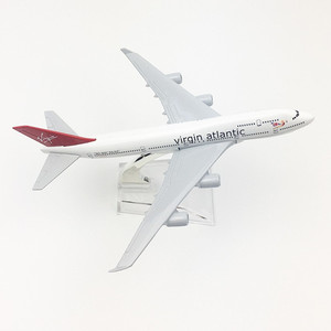 Modelo de Avión a Escala 1:400 de 16 cm de la Aerolínea B747 Virgin <span class=keywords><strong>Atlantic</strong></span>, con Impresión de Logotipo Personalizado, Regalo Promocional - Product Image 6