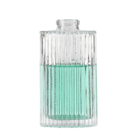 Bouteille en verre ovale personnalisée de 100 ml et 200 ml, élégante, à rayures verticales, pour diffuseur d'arômes, bouteille en verre pour diffuseur à bâtonnets