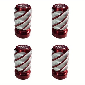Tapa de válvula de aluminio de 12x22 mm con rosca americana universal para reparación y reemplazo de neumáticos de coche, motocicleta y bicicleta - Product Image 2