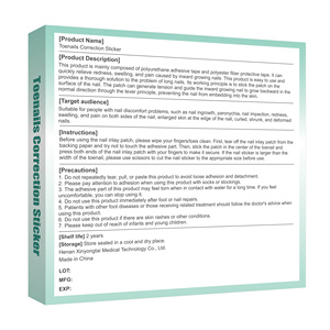 Nouvelle arrivée plâtre chinois OEM ODM disponible herbes naturelles ongles autocollants de correction - Product Image 5