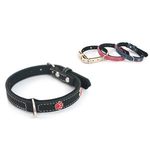 Collar para Perro y Gato de PU con Estampado de Pata Roja 2.0*42cm, Correa Reflectante de Poliéster de Liberación Rápida, Estilo Simple - Product Image 3