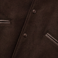 Veste bomber décontractée pour homme avec logo personnalisé, impression streetwear, broderie, rayures contrastées, col montant, service OEM