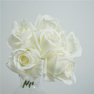 Hoa hồng giả cao cấp Y-H062 <span class=keywords><strong>2026</strong></span> bán buôn, chất liệu như thật, màu đỏ trắng, chất lượng cao, hoa hồng giả như thật, hoa hồng latex như thật - Product Image 3