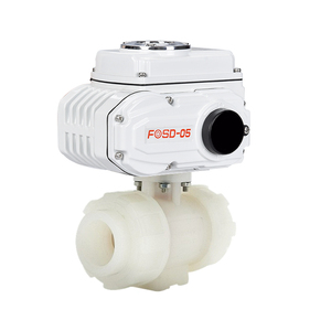 Válvula de Bola de 2 Vías DN50 de 1 Pulgada, de PVC, con Actuador de Encendido/Apagado DC24V, para Agua y Aceite - Product Image 1