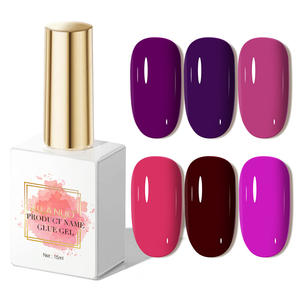 Suministros de uñas privadas Artificial OEM Etiqueta privada Color Soak Off Nali Gel Uv Set Esmalte de uñas 6 colores Nail Art Led Uv Gel - Product Image 1